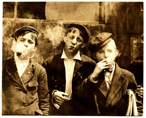 Smoking ain't for young uns nowadays!